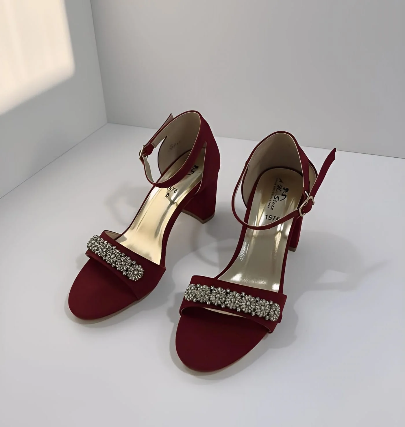LuxeStepz Starlight Ankle Strap Heels